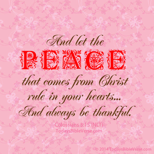 Let Peace of Christ Rule