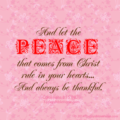 Let Peace of Christ Rule